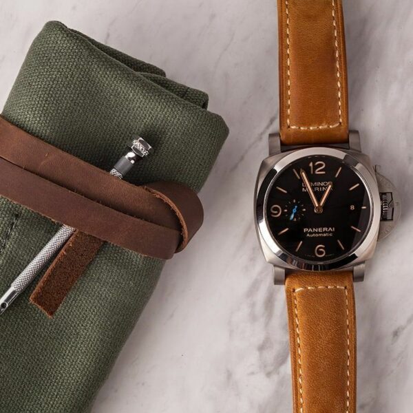 Panerai Luminor Marina 1950 PAM1351 ZF Titanium Brown Dial P9010 Watch - Image 4