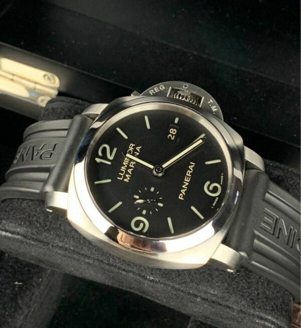 Panerai Luminor Marina 1950 PAM351 VSF SS Black Dial P9000 Watch - Image 4