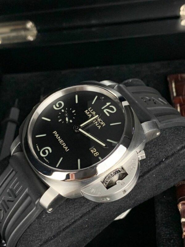 Panerai Luminor Marina 1950 PAM351 VSF SS Black Dial P9000 Watch - Image 3