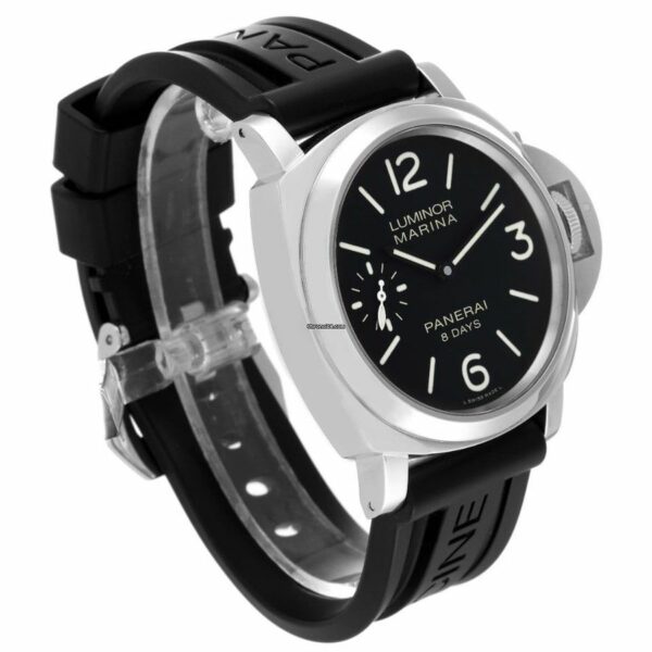 Panerai Luminor Marina 8 Days PAM 510 SS Black Dial P5000 300 Watch - Image 3
