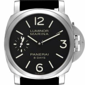 Panerai Luminor Marina 8 Days PAM 510 SS Black Dial P5000 300 Watch