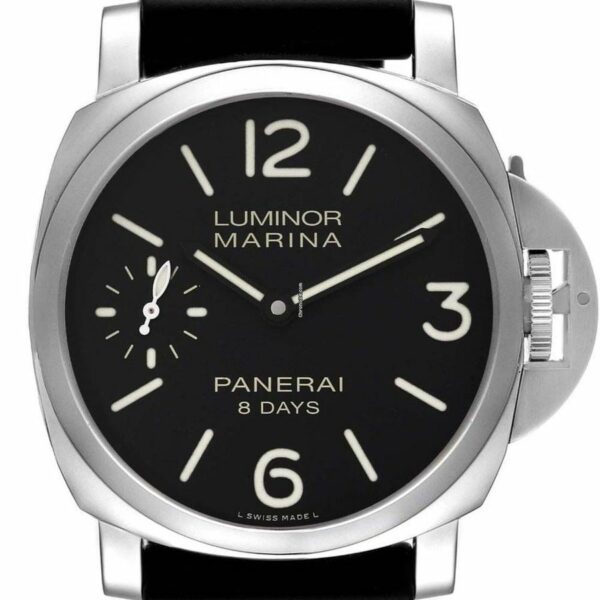 Panerai Luminor Marina 8 Days PAM 510 SS Black Dial P5000 300 Watch