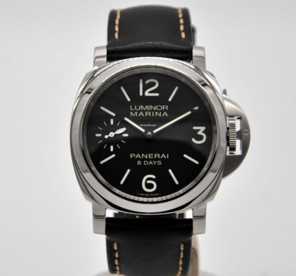 Panerai Luminor Marina 8 Days PAM 510 ZF SS Black Dial P5000 Watch - Image 3