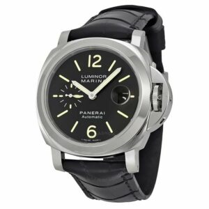 Panerai Luminor Marina PAM048 SS Black Dial 7750 Watch