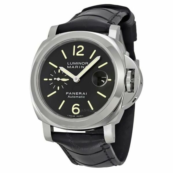 Panerai Luminor Marina PAM048 SS Black Dial 7750 Watch