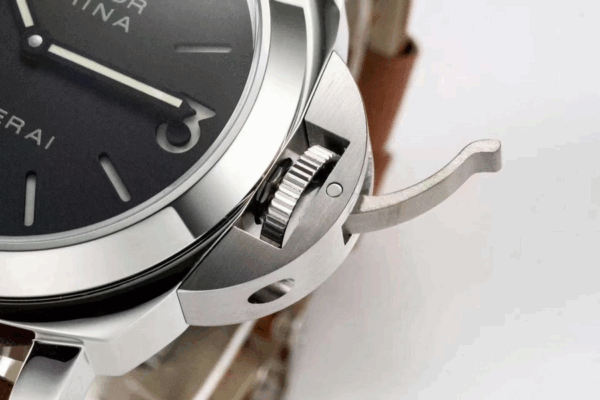 Panerai Luminor Marina PAM111 HWF SS Black Dial 6497 Watch - Image 9