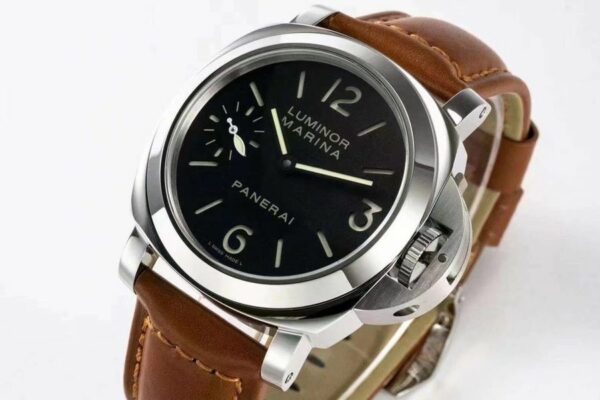 Panerai Luminor Marina PAM111 HWF SS Black Dial 6497 Watch - Image 4