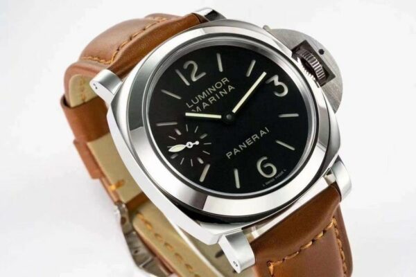 Panerai Luminor Marina PAM111 HWF SS Black Dial 6497 Watch - Image 5