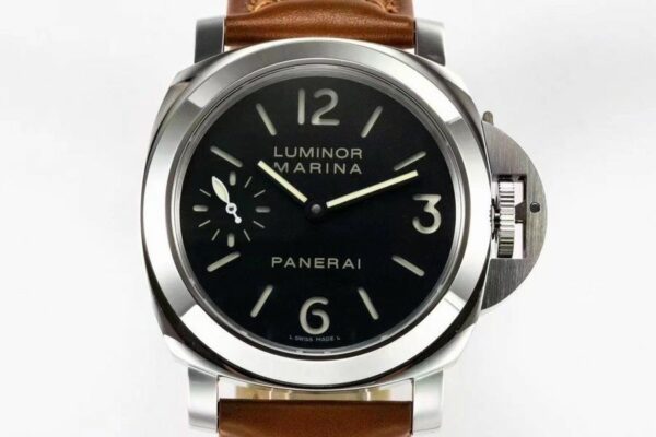 Panerai Luminor Marina PAM111 HWF SS Black Dial 6497 Watch - Image 7
