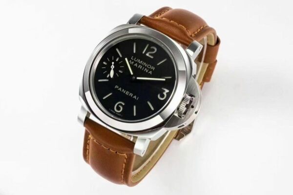 Panerai Luminor Marina PAM111 HWF SS Black Dial 6497 Watch - Image 3