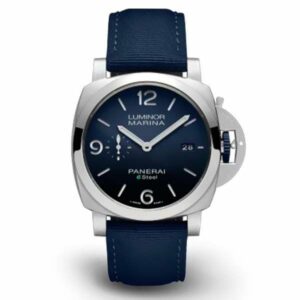 Panerai Luminor Marina PAM1157 W TTF SS Blue Dial Blue Nylon Strap P9010 Watch