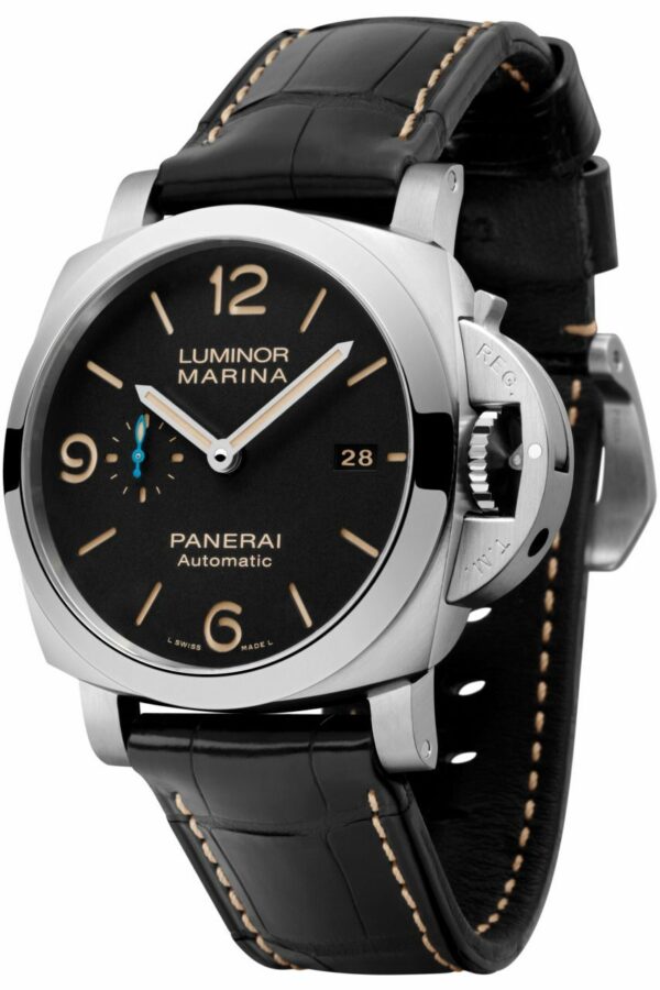 Panerai Luminor Marina PAM1312 TTF SS Black Dial P9010 Watch - Image 2