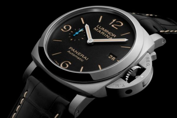 Panerai Luminor Marina PAM1312 TTF SS Black Dial P9010 Watch - Image 5