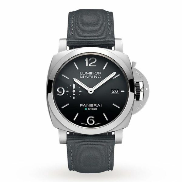 Panerai Luminor Marina PAM1358 W TTF SS Grey Dial Grey Nylon Strap P9010 Watch