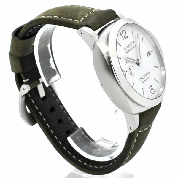 Panerai Luminor Marina PAM1394 42mm VSF SS White Dial P9010 Watch - Image 3