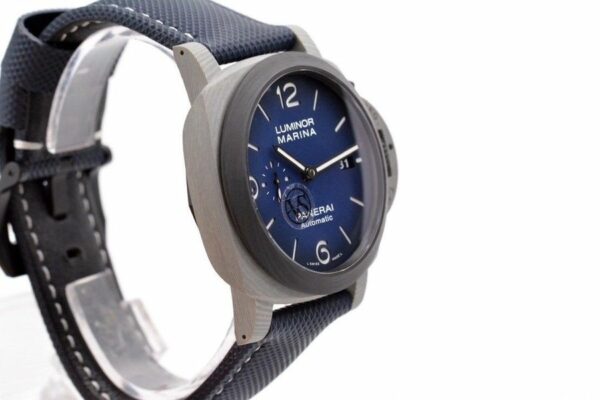 Panerai Luminor Marina PAM1663 VSF Carbotech Blue Dial P9010 Watch - Image 5