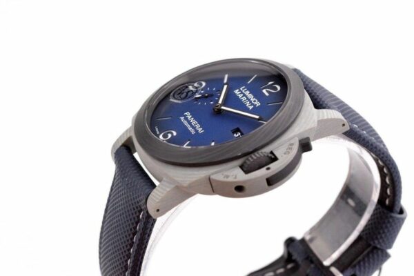 Panerai Luminor Marina PAM1663 VSF Carbotech Blue Dial P9010 Watch - Image 7