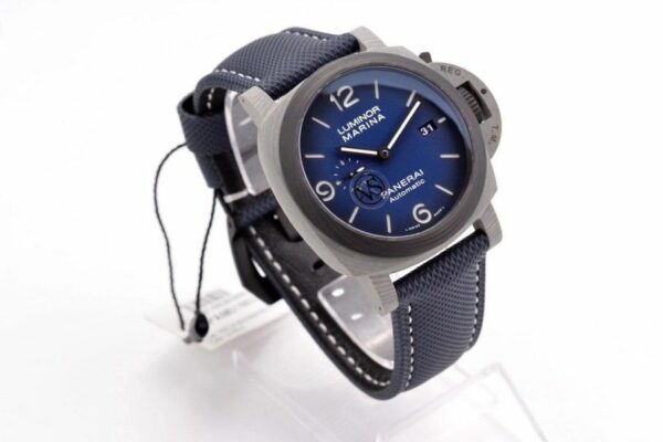 Panerai Luminor Marina PAM1663 VSF Carbotech Blue Dial P9010 Watch - Image 3