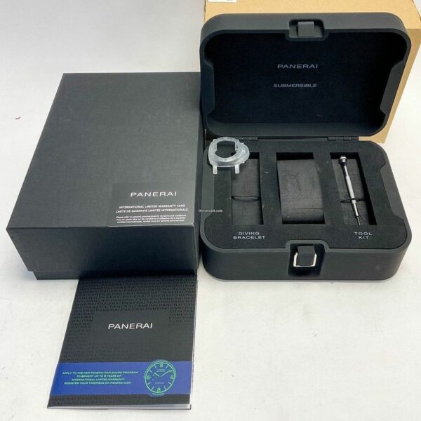 Panerai Luminor Submersible 1950 3 Days PAM684 ZF Rose Gold & Ceramic Black Dial P9010 Watch - Image 5