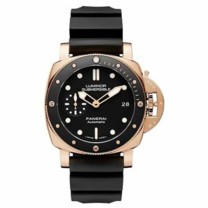 Panerai Luminor Submersible 1950 3 Days PAM684 ZF Rose Gold & Ceramic Black Dial P9010 Watch