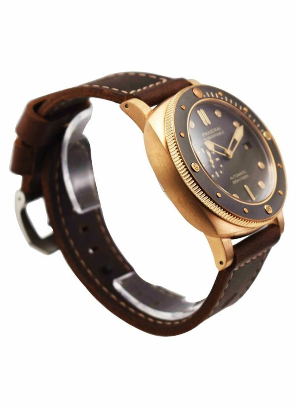 Panerai Luminor Submersible 1950 Bronzo PAM968 VSF Bronze Brown Dial P9010 V2 (Free Strap) Watch - Image 4