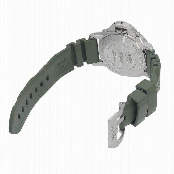 Panerai Luminor Submersible 42mm PAM1055 Verde Militare VSF SS Green Dial P900 Watch - Image 5