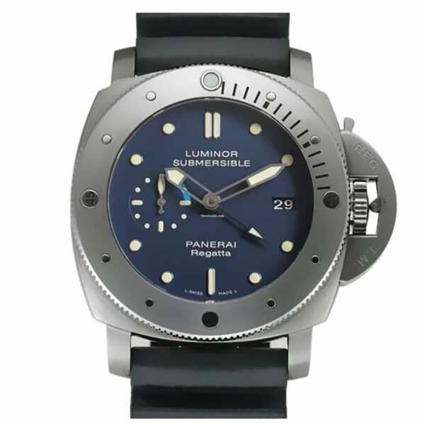 Panerai Luminor Submersible GMT Regatta PAM371 ZF Titanium Black Dial P9001 Watch