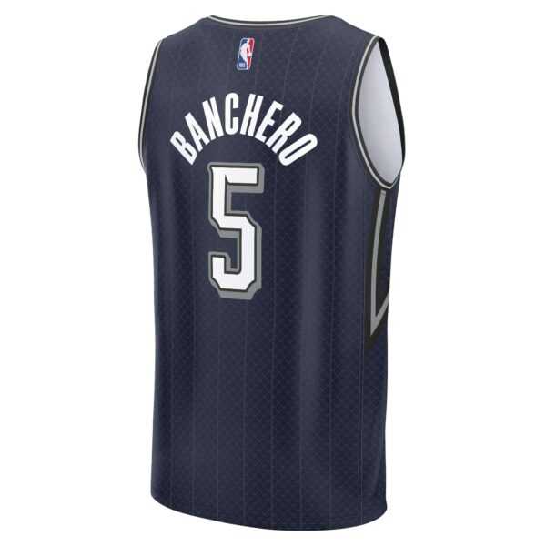 Paolo Banchero Orlando Magic Fanatics Fast Break Jersey - Navy - City Edition - Image 4