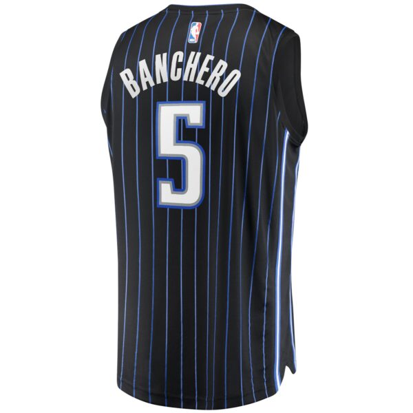Paolo Banchero Orlando Magic Fanatics Fast Break Replica Player Jersey - Icon Edition - Black - Image 4