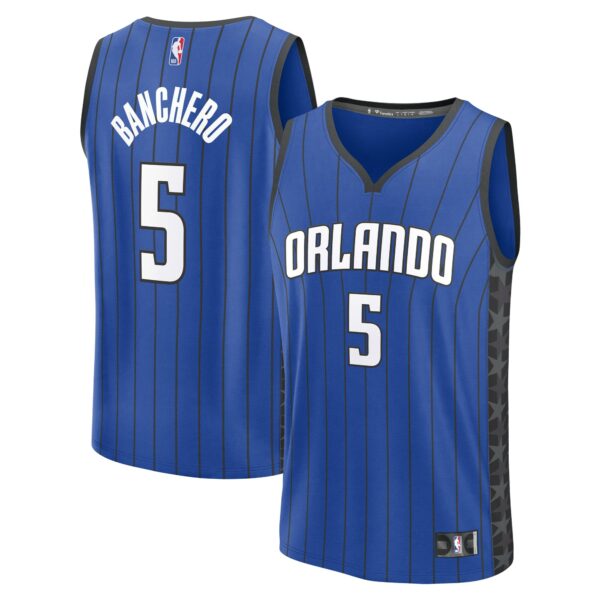 Paolo Banchero Orlando Magic Fanatics Fast Break Replica Player Jersey - Statement Edition - Blue - Image 2