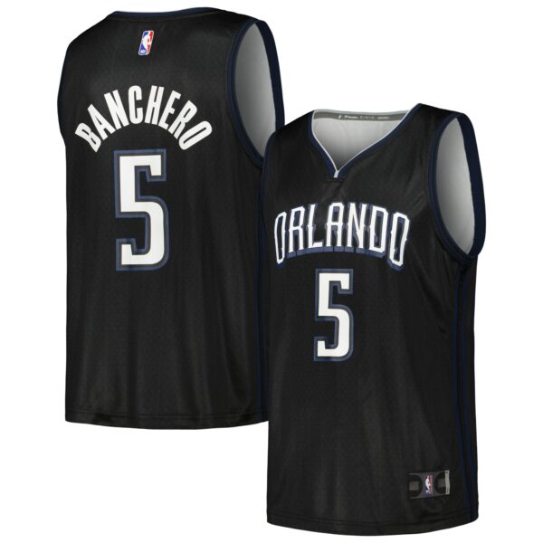Paolo Banchero Orlando Magic Fanatics Fastbreak Jersey - City Edition - Black - Image 2