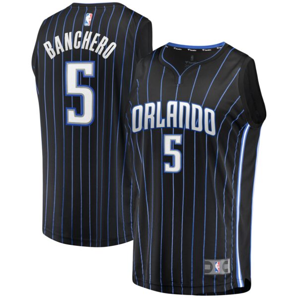 Paolo Banchero Orlando Magic Fanatics Youth Fast Break Player Jersey - Icon Edition - Black - Image 2