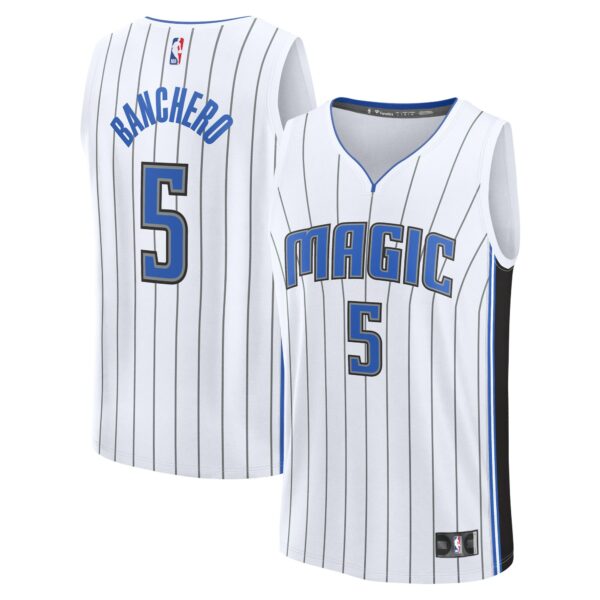 Paolo Banchero Orlando Magic Fanatics Youth Fast Break Replica Player Jersey - Association Edition - White - Image 2