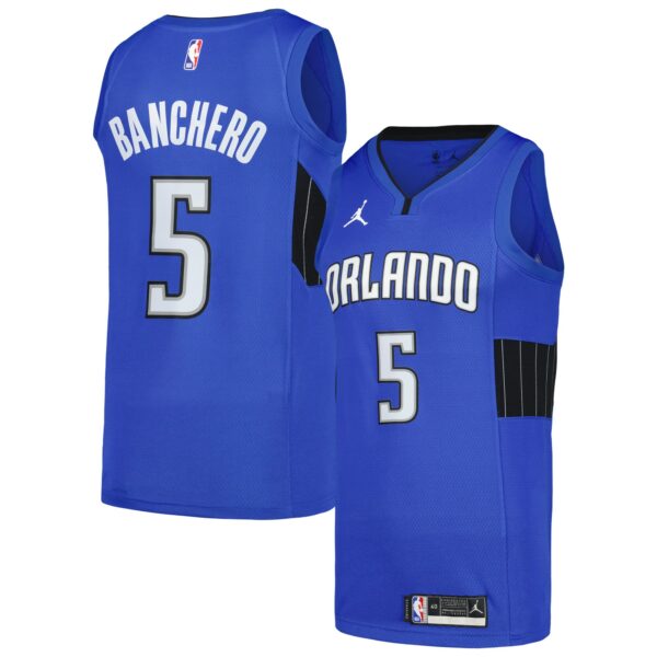 Paolo Banchero Orlando Magic Jordan Brand Swingman Player Jersey - Statement Edition - Royal - Image 2