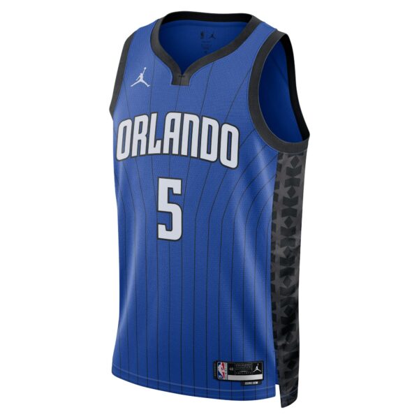 Paolo Banchero Orlando Magic Jordan Brand Unisex Swingman Jersey - Statement Edition - Blue - Image 3