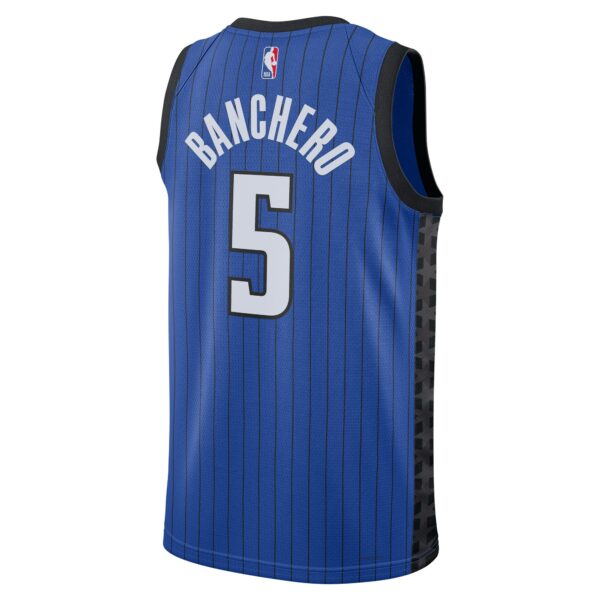 Paolo Banchero Orlando Magic Jordan Brand Unisex Swingman Jersey - Statement Edition - Blue - Image 4