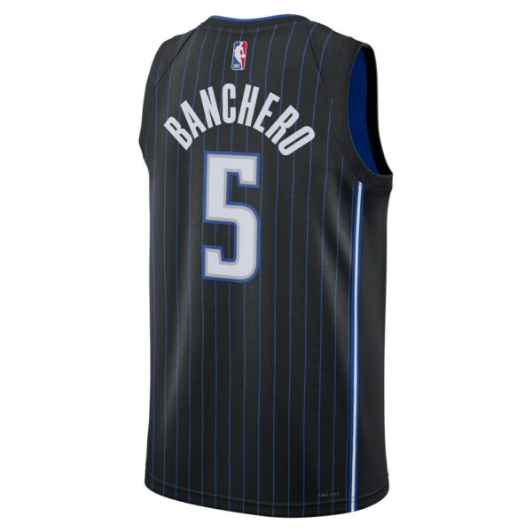 Paolo Banchero Orlando Magic Nike Unisex 2022 NBA Draft First Round Pick Swingman Jersey - Icon Edition - Black - Image 4