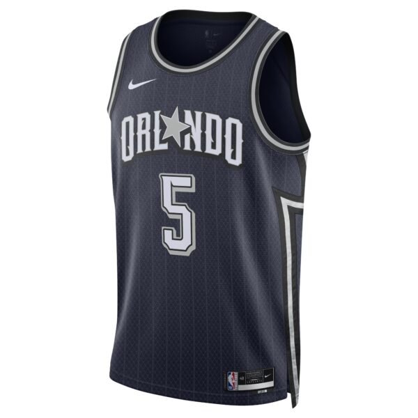 Paolo Banchero Orlando Magic Nike Unisex 2023/24 Swingman Jersey - Navy - City Edition - Image 3