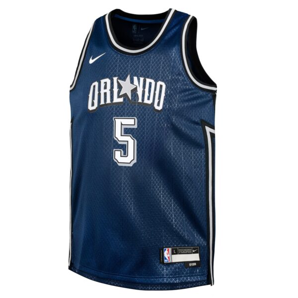 Paolo Banchero Orlando Magic Nike Youth  Swingman Replica Jersey - City Edition - Navy - Image 3