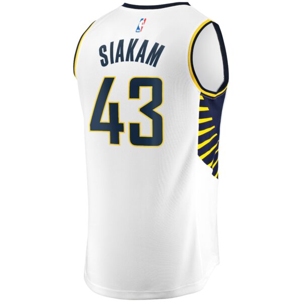 Pascal Siakam Indiana Pacers Fanatics Youth Fast Break Player Jersey - Association Edition - White - Image 4