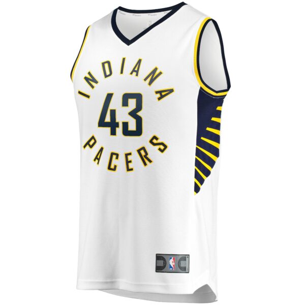 Pascal Siakam Indiana Pacers Fanatics Youth Fast Break Player Jersey - Association Edition - White - Image 3