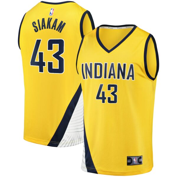 Pascal Siakam Indiana Pacers Fanatics Youth Fast Break Player Jersey - Statement Edition - Gold - Image 2