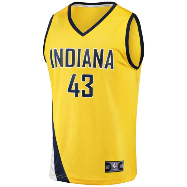 Pascal Siakam Indiana Pacers Fanatics Youth Fast Break Player Jersey - Statement Edition - Gold - Image 3