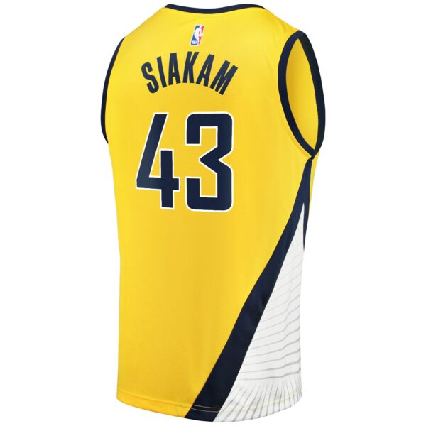 Pascal Siakam Indiana Pacers Fanatics Youth Fast Break Player Jersey - Statement Edition - Gold - Image 4