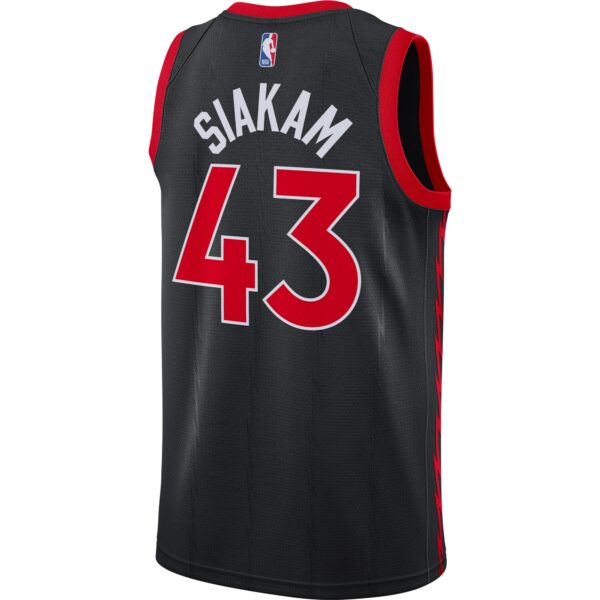 Pascal Siakam Toronto Raptors Jordan Brand 2020/21 Swingman Jersey - Statement Edition - Black - Image 4