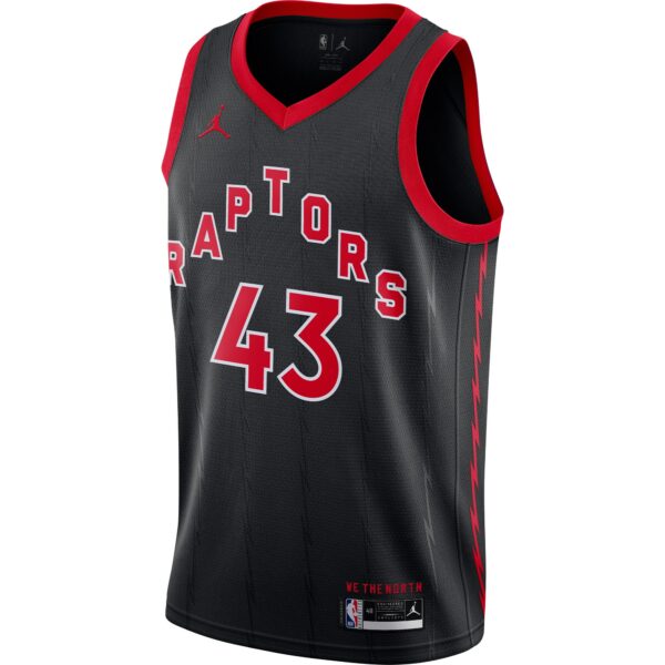 Pascal Siakam Toronto Raptors Jordan Brand 2020/21 Swingman Jersey - Statement Edition - Black - Image 3