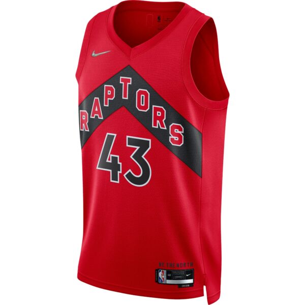 Pascal Siakam Toronto Raptors Nike 2021/22 Diamond Swingman Jersey - Icon Edition - Red - Image 3