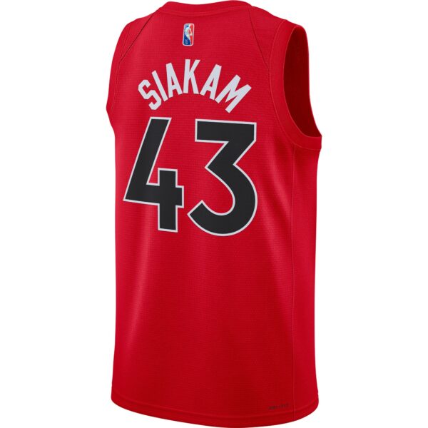 Pascal Siakam Toronto Raptors Nike 2021/22 Diamond Swingman Jersey - Icon Edition - Red - Image 4