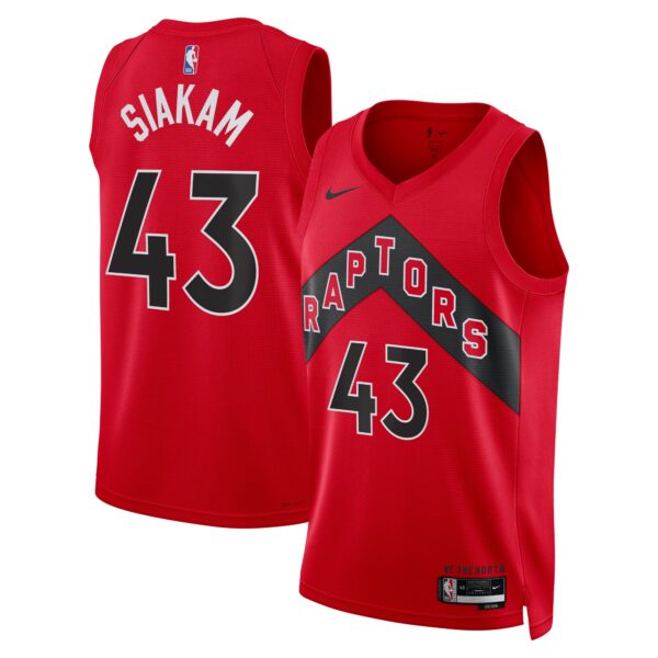Pascal Siakam Toronto Raptors Nike Unisex Swingman Jersey - Icon Edition - Red - Image 2