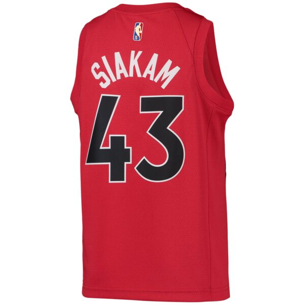Pascal Siakam Toronto Raptors Nike Youth 2021/22 Diamond Swingman Jersey - Icon Edition - Red - Image 4